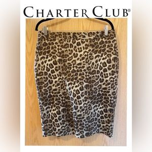 (‼️SOLD‼️) CHARTER CLUB LEOPARD SKIRT